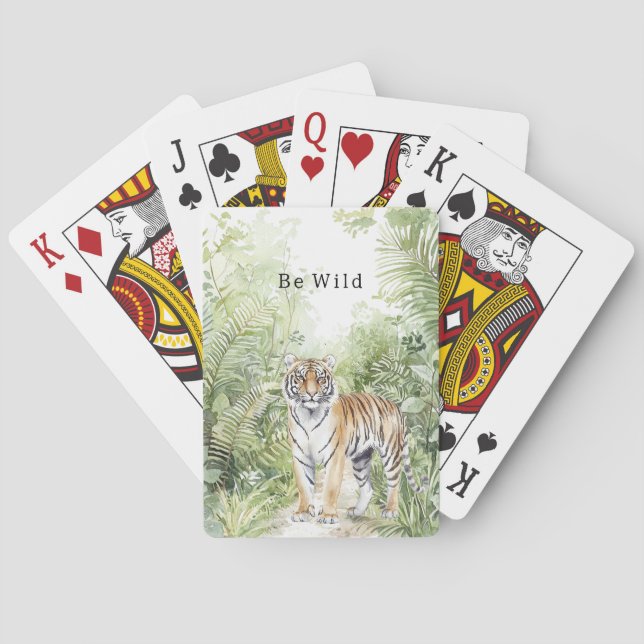 Jungle Tiger Playing Cards (Back)