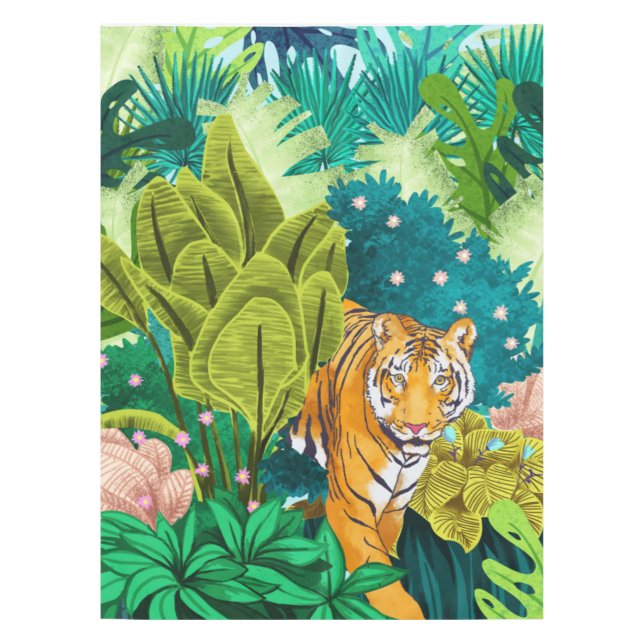 Jungle Tiger Tablecloth (Front)