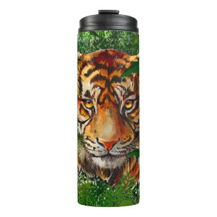 Jungle Tiger Travel Mug Colourful Tiger
