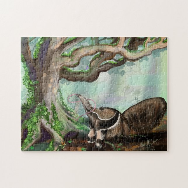 Jungle Tree and Giant Anteater Jigsaw Puzzle (Horizontal)