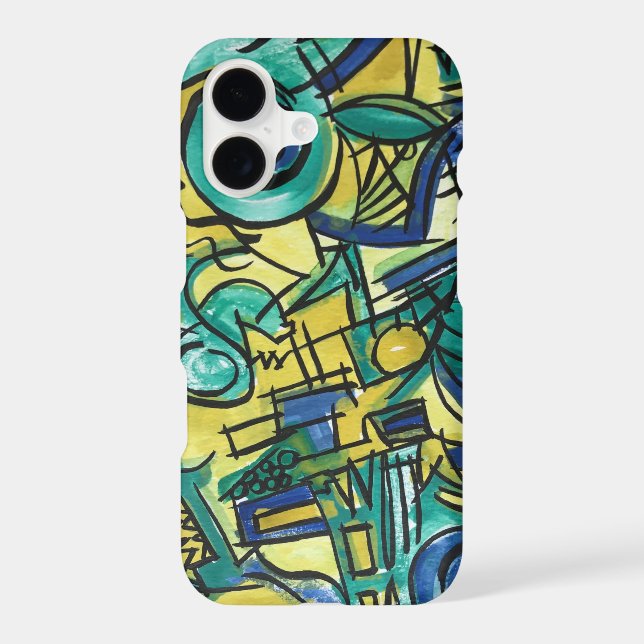 Jungle Trek-Hand Painted Abstract Art (Back)