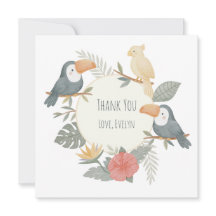 Jungle Tropical Toucan First Birthday Personalized