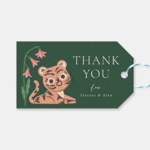 Jungle Wild Animal Tiger Kids Party Gift Tag
