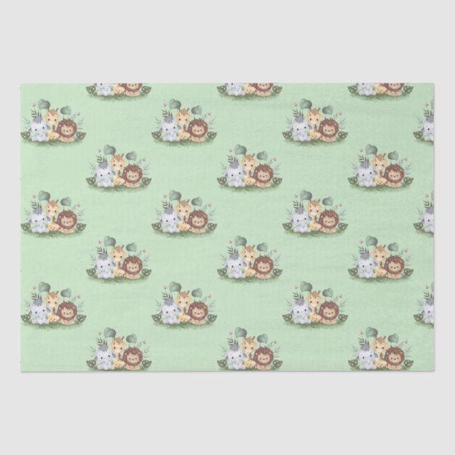 Jungle Wild Ones Twins  Tissue Paper (Front)