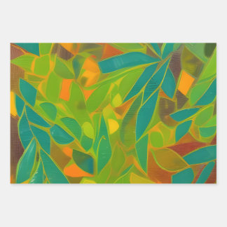 jungle wrapping paper sheet