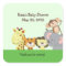 JUNGLE ZOO PARTY Custom SQUARE Favour Sticker