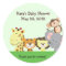 JUNGLE ZOO PARTY Customizable Favour Sticker
