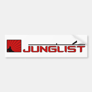 Junglist Turntable Bumper Sticker