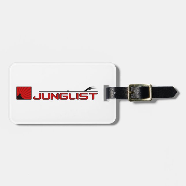 Junglist Turntable Luggage Tag (Front Horizontal)