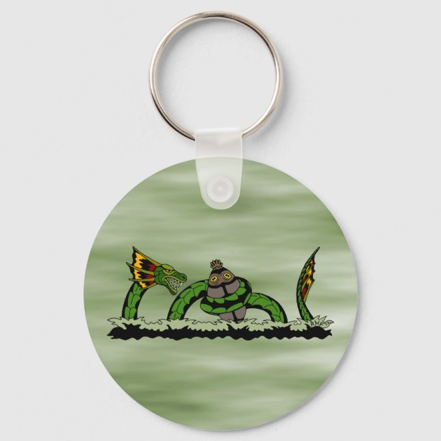 Jungun Catching a Quibbib Keychain (Front)