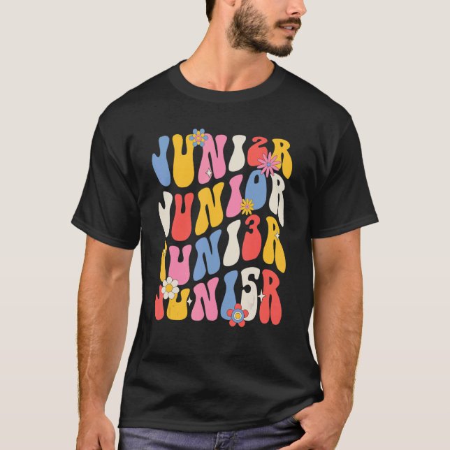 Junior 2035 Retro Groovy Graduation Senior Class o T-Shirt (Front)
