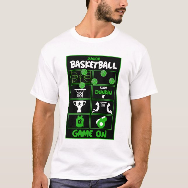 Junior Basketball Players T-Shirt (Front)