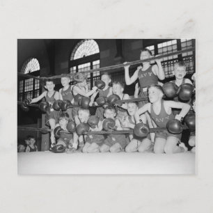 Junior Boxing, 1939 Postcard