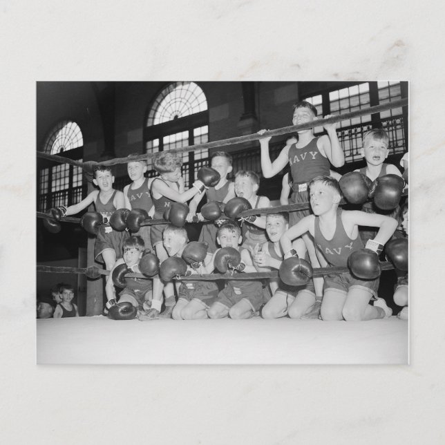 Junior Boxing, 1939 Postcard (Front)