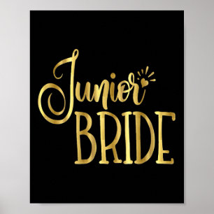Junior Bride Wedding Party Groom Kids Poster