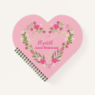 Junior bridesmaid Favour Notebook