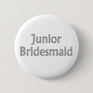 Junior Bridesmaid Wedding Button