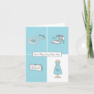 Junior Bridesmaid Will You Be Card - Blue