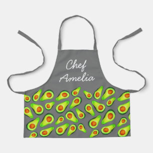 Junior chef avocados colourful kids apron
