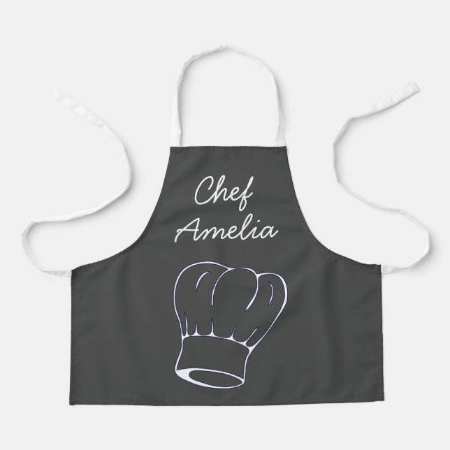 Junior chef girls gourmet kids apron (Front)