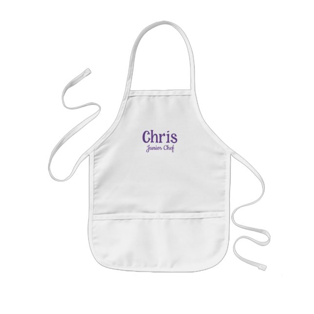 Junior Chef Kids Apron Cooking Birthday (Front)