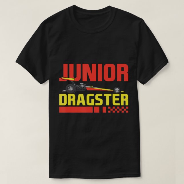 Junior Dragster Drag Racing Future Drag Racer Kids T-Shirt (Design Front)
