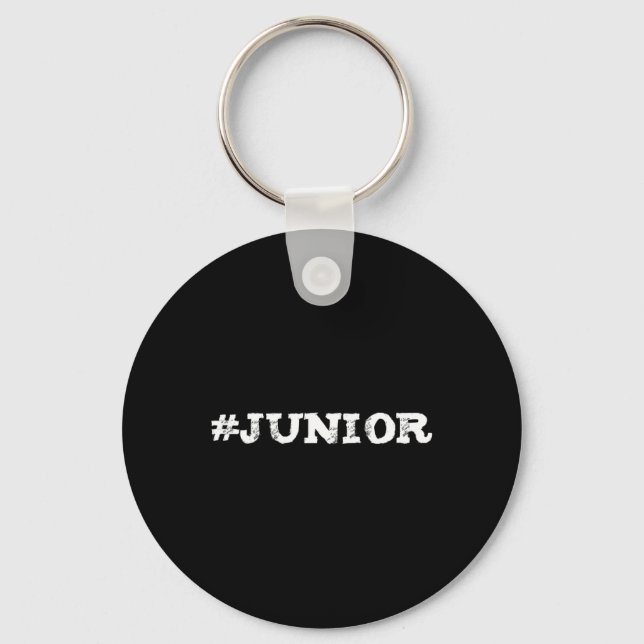 Junior Eleventh Grade Student or Teacher Trendy Gi Keychain (Front)