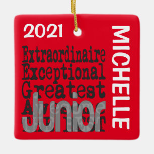 Junior Extraordinaire CUSTOM Ceramic Ornament