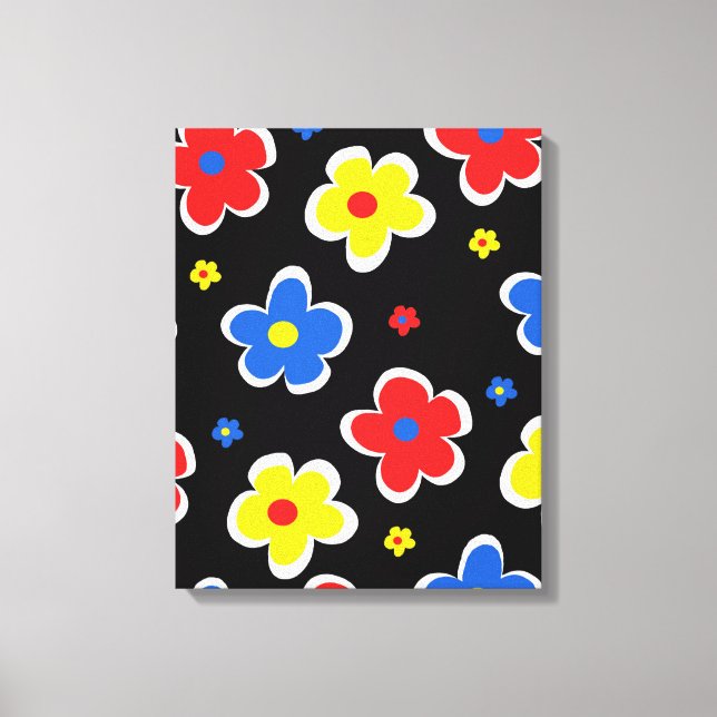 Junior Florals Canvas Print (Front)