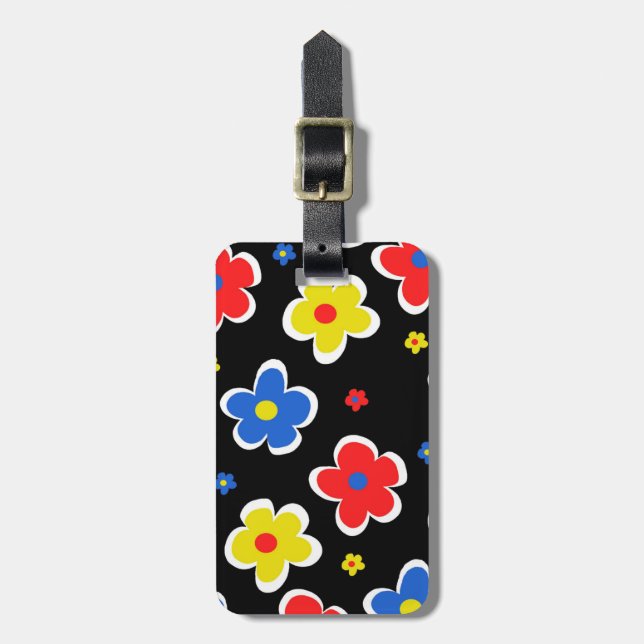 Junior Florals Luggage Tag (Front Vertical)
