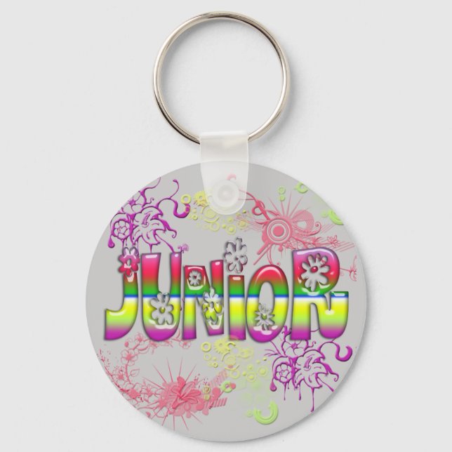 Junior - Flowers 2 Keychain (Front)