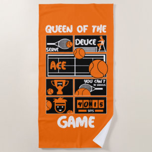 Junior Girls Tennis Player     Beach Towel
