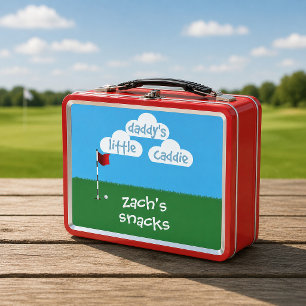 Junior Golfer Little Caddie Metal Lunch Box