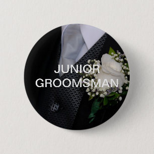 Junior Groomsman 2 Inch Round Button