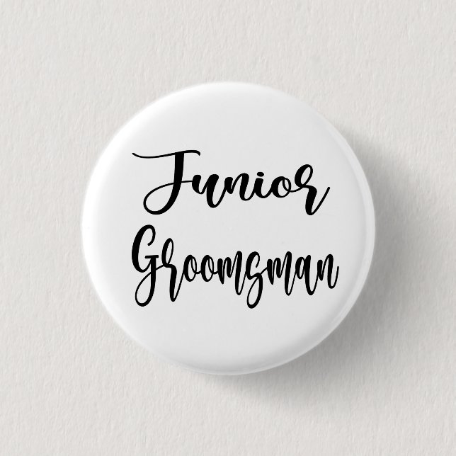 Junior Groomsman Button (Front)