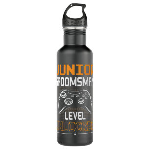 Junior Groomsman Level Unlocked Gaming Wedding Par 710 Ml Water Bottle
