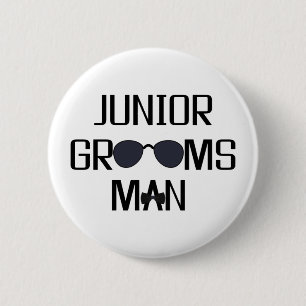 Junior Groomsman Wedding Party 2 Inch Round Button