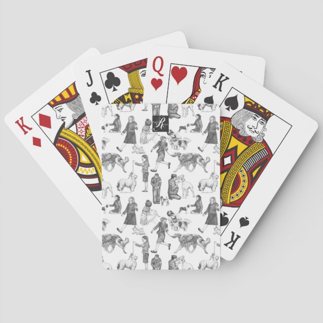 JUNIOR Handlers Dog Show Classic Playing Cards (Back)