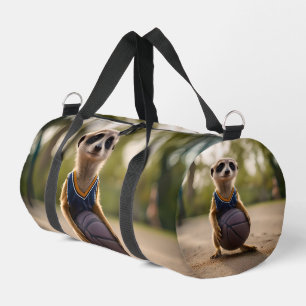 Junior Meerkat Basketball Player, Duffle Bag
