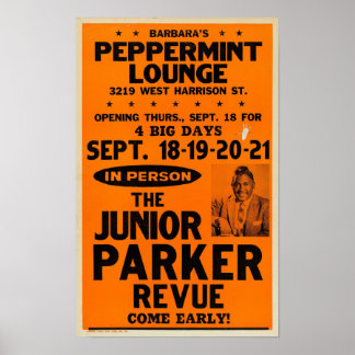 Junior Parker Pepperment Lounge Poster de concert