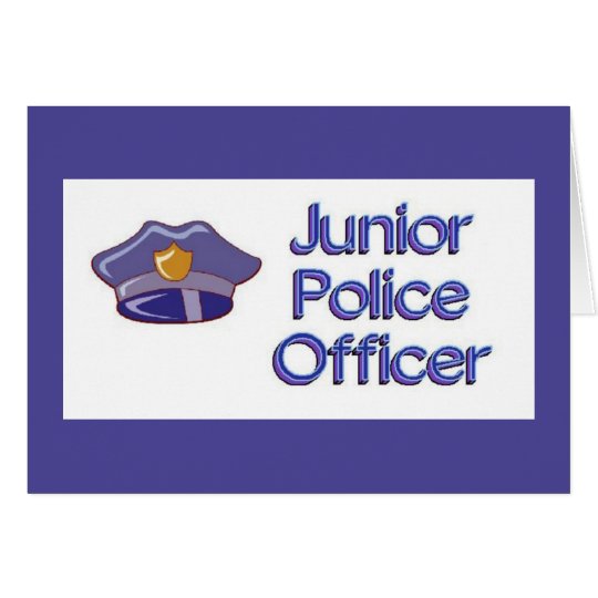 Junior Police Officer Baby Shower Card