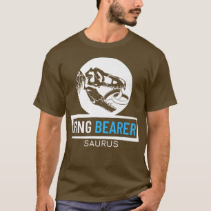 Junior Ring Bearer Saurus Wedding Party Kids Ring T-Shirt