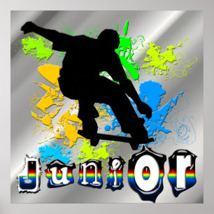 Junior - Skateboarding Poster