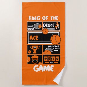 Junior Tennis Player  Beach Towel