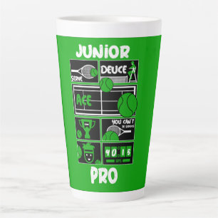 Junior Tennis Player T-Shirt Latte Mug