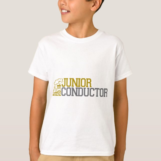 Junior Train Conductor T-Shirt (Front)