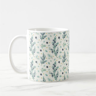 Juniper and berries pattern Mug