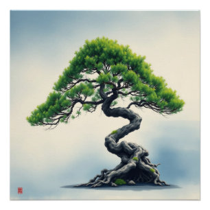 juniper bonsai poster