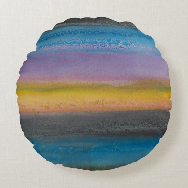 Juniper Mist I Round Pillow (Front)