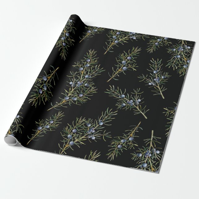 Juniper Pattern Wrapping Paper (Unrolled)